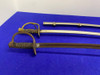 (2) Vintage Cavalry Sabers w/ One Steel Scabbard *MILITARY STYLE SWORD LOT*