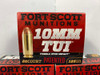 500 Rounds of Fort Scott 10mm Auto 125Gr TUI Ammo *SOLID COPPER SPUN SCS*