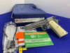 Colt Government Series 70 .38 Super *BREATHTAKING BRIGHT STAINLESS & IVORY*