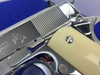 Colt Government Series 70 .38 Super *BREATHTAKING BRIGHT STAINLESS & IVORY*