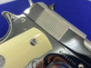 Colt Government Series 70 .38 Super *BREATHTAKING BRIGHT STAINLESS & IVORY*