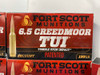 200Rds of Fort Scott Munitions 6.5 Creedmoor TUI Ammo *PATENTED TUI DESIGN*