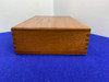 Smith & Wesson Brown Wooden Presentation Case *COLLECTOR DISPLAY CASE*