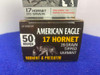 95Rds 17 Hornet Ammunition - Hornady, Win, Federal *PREMIUM VARMINT LOADS*
