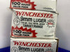 300 Rounds Winchester 9mm Luger 115Gr FMJ Ammunition *TARGET & RANGE AMMO*