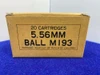 560 Rounds 5.56x45mm M193 Ball & American Eagle Ammo *MILITARY STYLE LOADS*