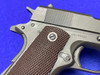 1944 Colt M1911A1 U.S. Army .45 ACP Park 5" *INCREDIBLE WWII PISTOL*
