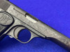 FN Browning 1922 10/22FN 7.65mm 4.5" *MASTERFULLY ENGRAVED SCROLLWORK*