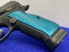 CZ Shadow 2 SA 9mm Black 4.89" *BEAUTIFUL BLUE ALUMINUM GRIPS* Unfired NIB