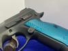 CZ Shadow 2 SA 9mm Black 4.89" *BEAUTIFUL BLUE ALUMINUM GRIPS* Unfired NIB