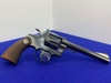 1953 Colt Officers Model Match .22 LR 6" *FINE E-FRAME TARGET REVOLVER*