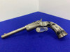 Stevens Tip-Up Target Pistol .22 RF Nickel 6" *ANTIQUE SINGLE-SHOT*