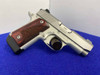 Kimber Micro 9 STS 9mm Stainless 3.15" *CHECKERED ROSEWOOD GRIP PANELS*