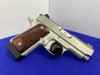 Kimber Micro 9 STS 9mm Stainless 3.15" *CHECKERED ROSEWOOD GRIP PANELS*