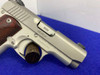Kimber Micro 9 STS 9mm Stainless 3.15" *CHECKERED ROSEWOOD GRIP PANELS*