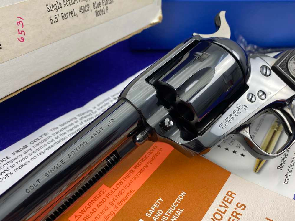 CUSTOM SHOP Colt Single Action Army .45ACP 5.5