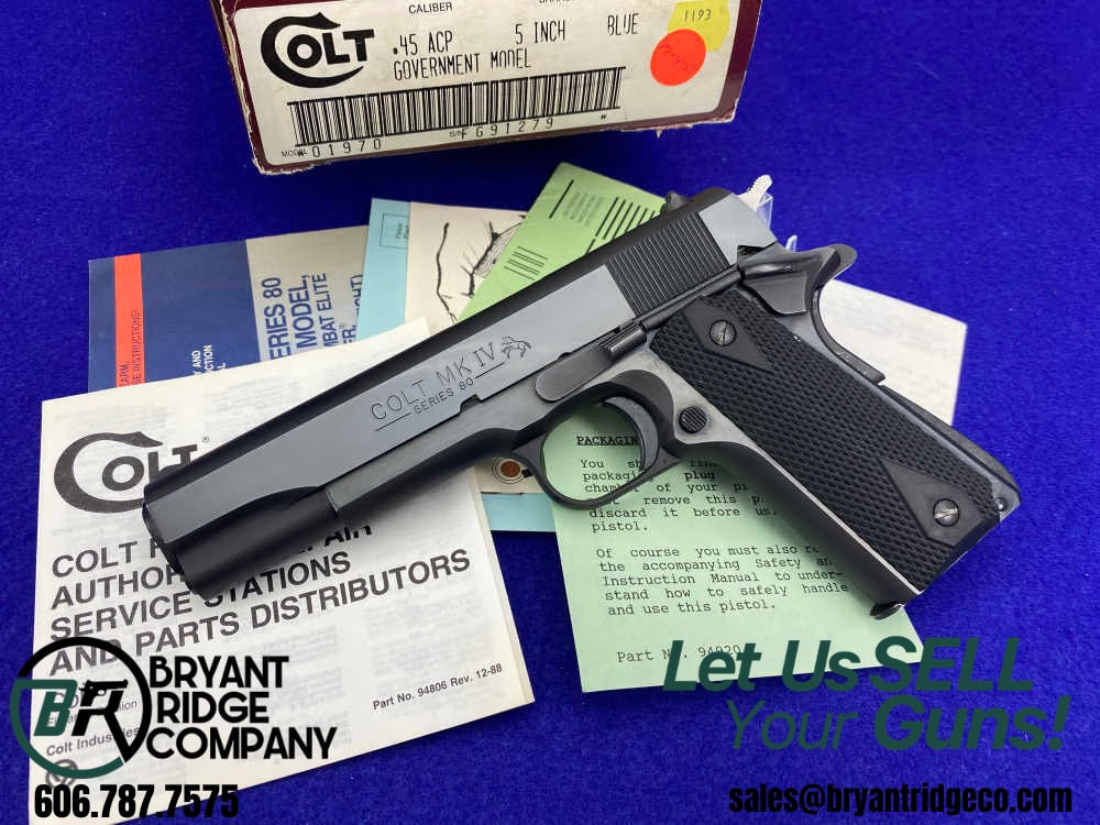 1988 Colt Government MK IV Series 80 .45ACP 5