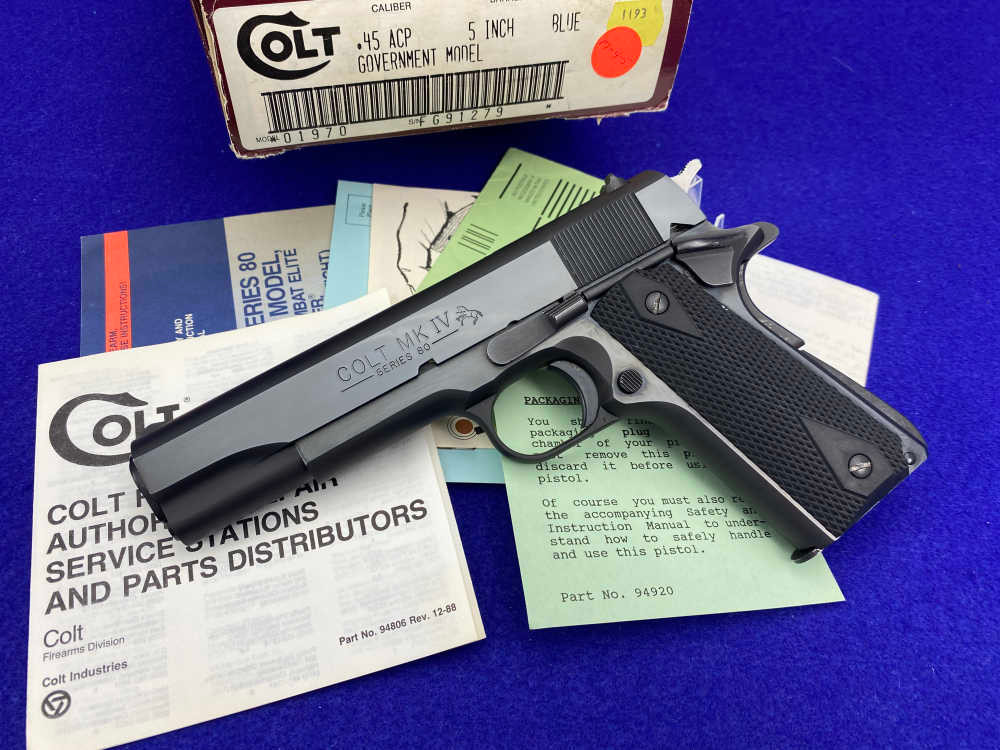 1988 Colt Government MK IV Series 80 .45ACP 5