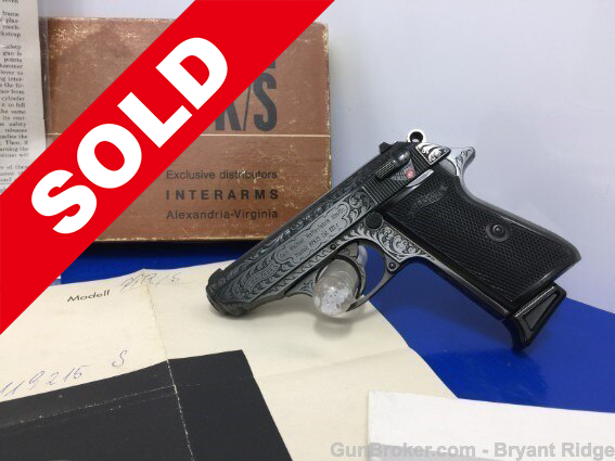 1972 Walther PPK/S De Luxe Finish FACTORY ENGRAVED .22lr - Bryant