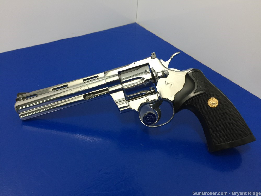 1983 Colt Python RARE 1st year Model 6" BRIGHT STAINLESS - Bryant Ridge