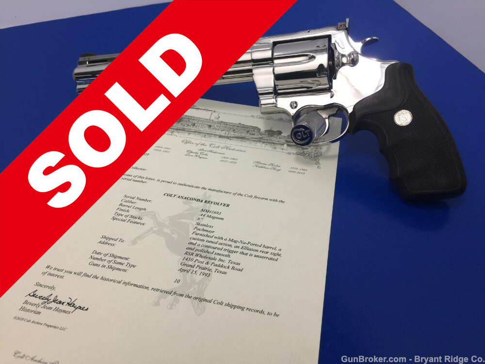 1993 Colt Anaconda Bright Stainless 8