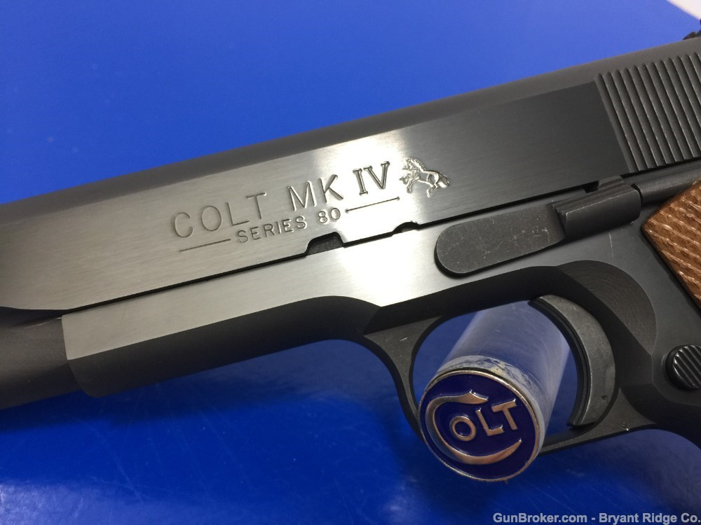 1984 Colt Government MK IV Series 80..*RARE 9mm ROYAL BLUE