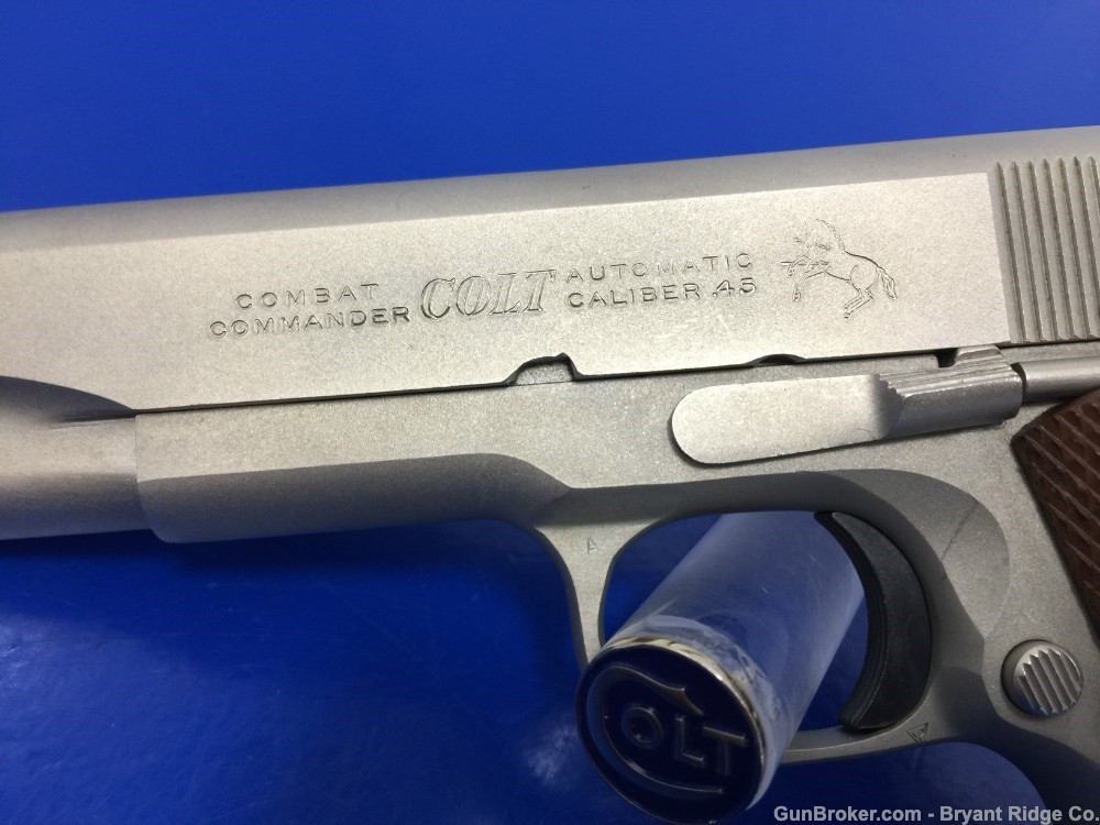 1983 Colt Combat Commander Series 70 Rare SATIN NICKEL - Bryant Ridge