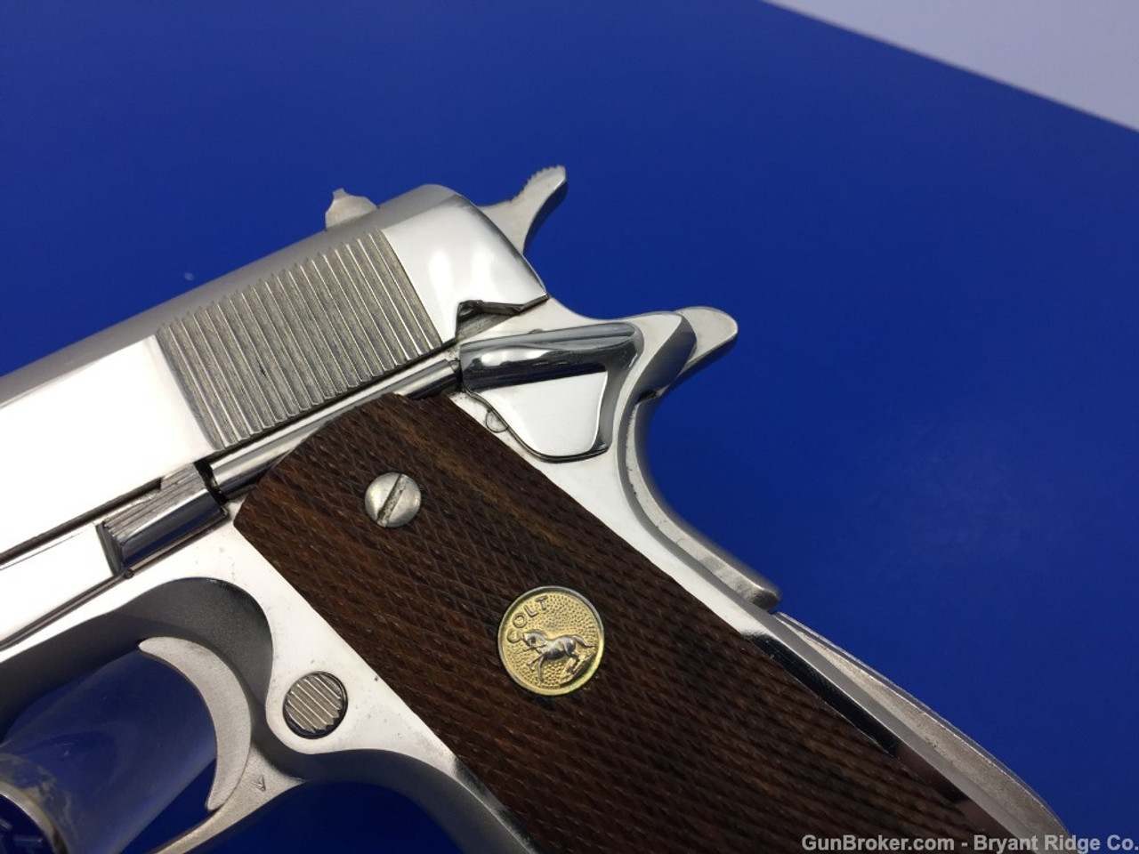 1979 Colt Government Series 70 MKIV *RARE BRIGHT NICKEL