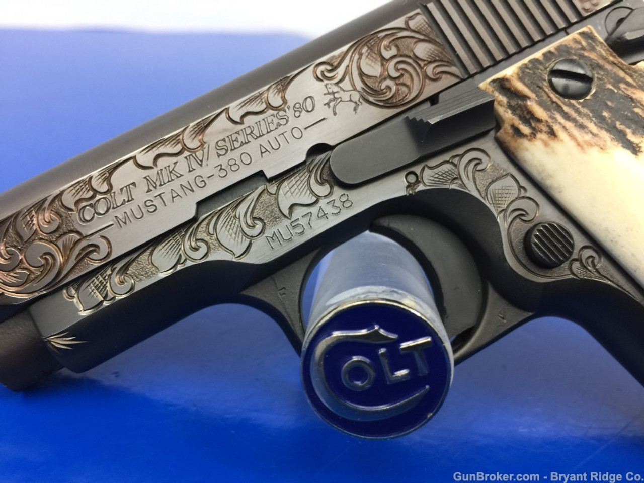 1991 Colt Mustang MKIV Series 80 .380ACP *MASTER ENGRAVED