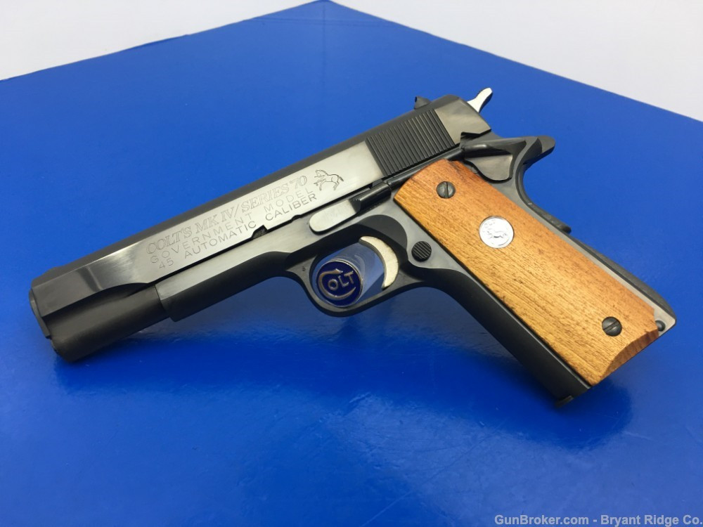 1973 Colt Government MKIV Series 70 SUPER RARE LARGE ROLL MARK