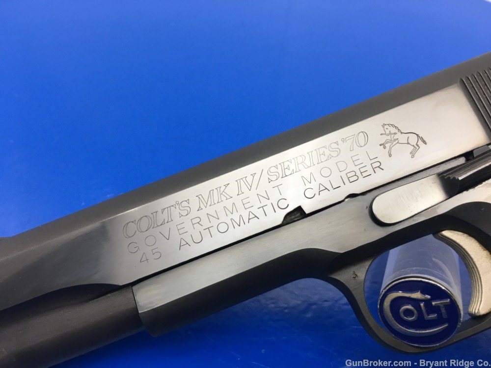 1973 Colt Government MKIV Series 70 SUPER RARE LARGE ROLL MARK
