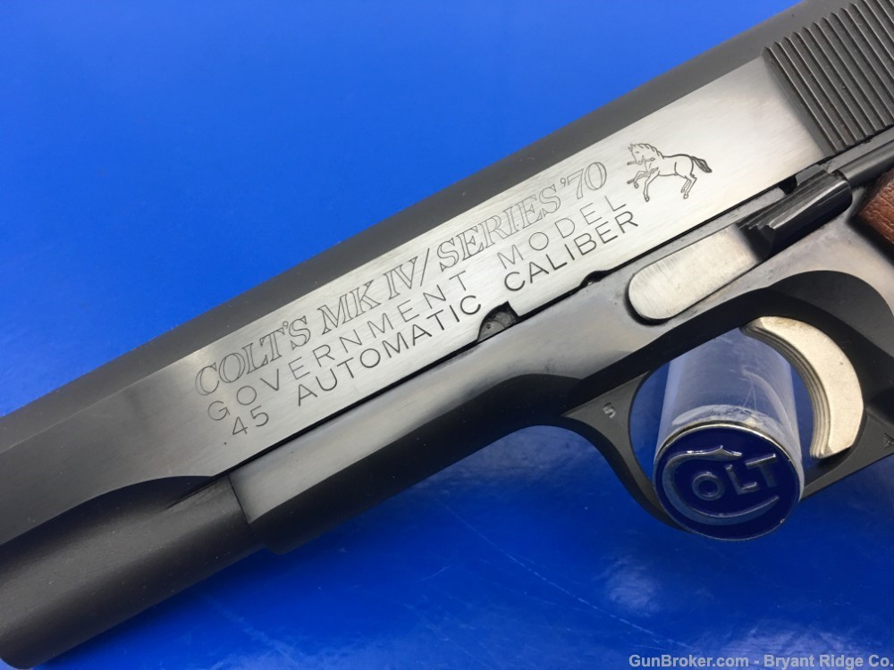 1972 Colt Government MKIV Series 70 *LARGE ROLL STAMP* Super Rare