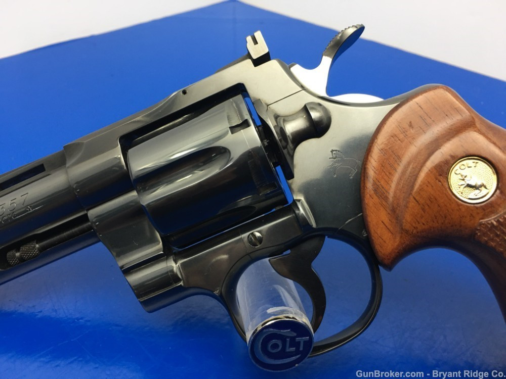 1972 Colt Python 4" ROYAL BLUE *Stunning Collector Grade 2nd Gen Python ...