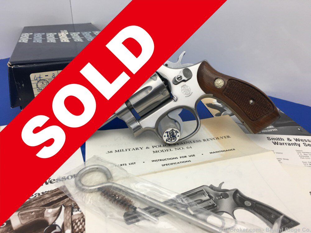 1981 Smith Wesson Model 64-3 Stainless .38Spl *SUPER RARE 3