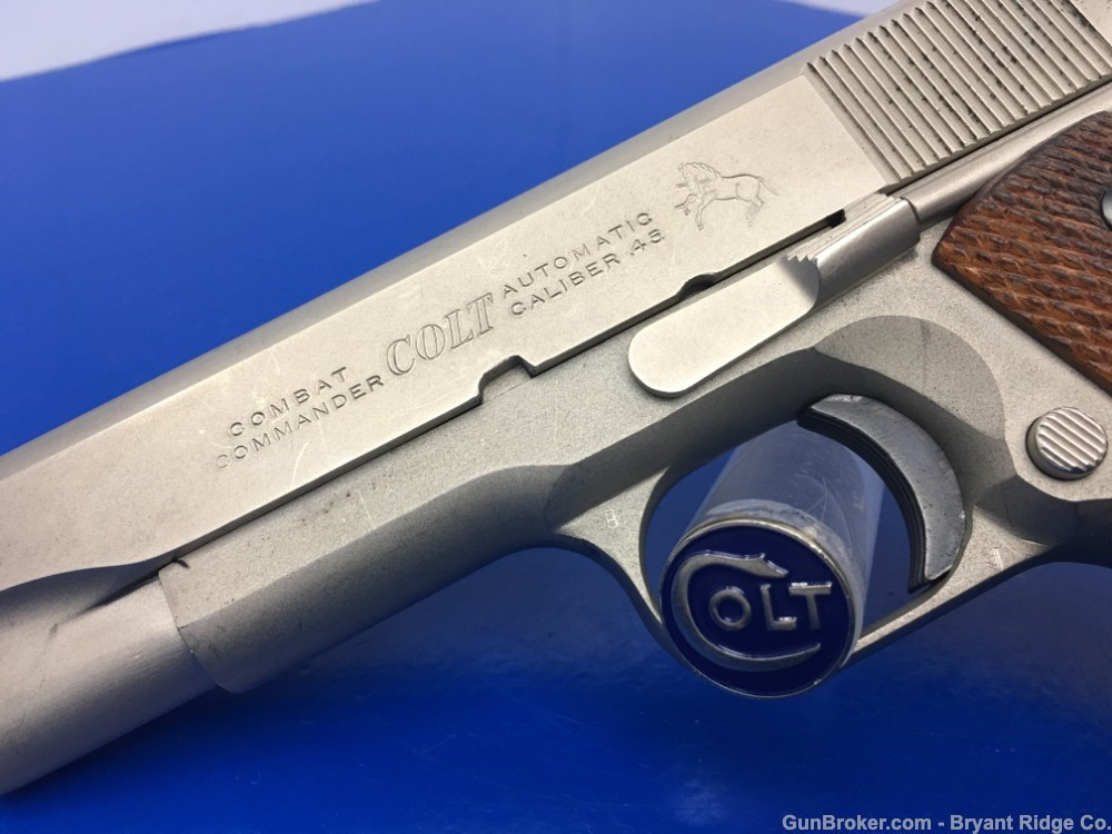 1982 Colt Combat Commander Series 70 .45acp *RARE SATIN NICKEL