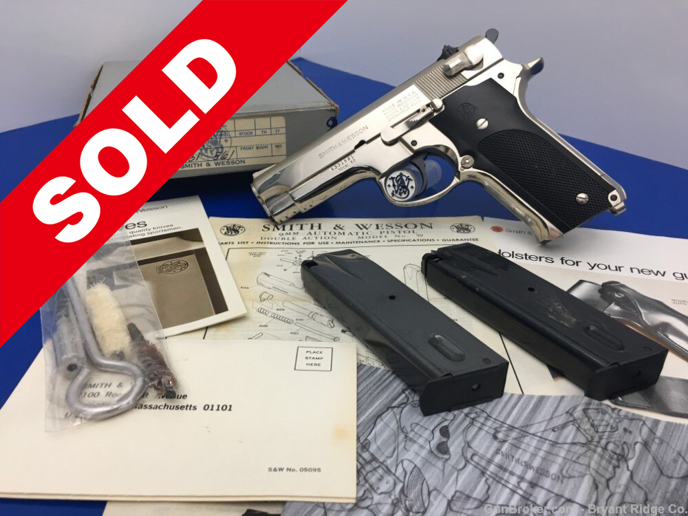 Smith Wesson 59 9mm -*SUPER RARE & ABSOLUTELY GORGEOUS NICKEL