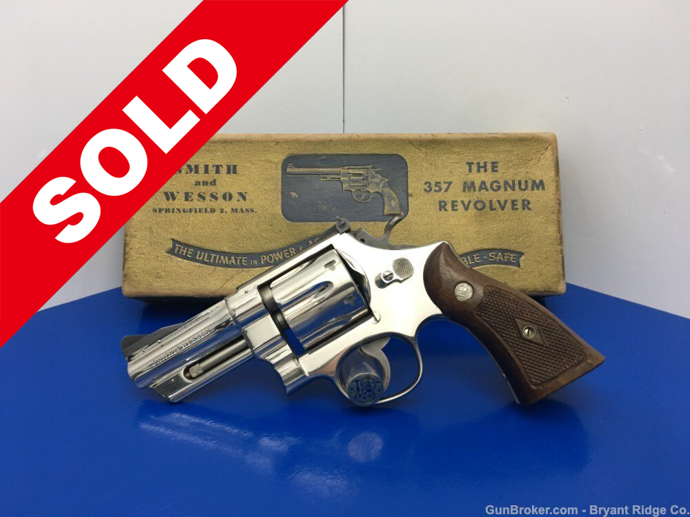 1955 Smith Wesson 357 Pre 27 Nickel 3.5