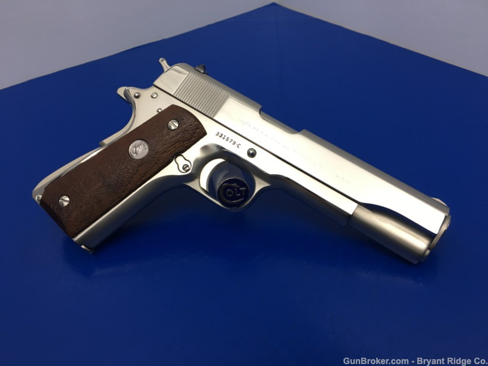 1969 Colt Government Model 1911 .45 ACP *GORGEOUS BRIGHT NICKEL