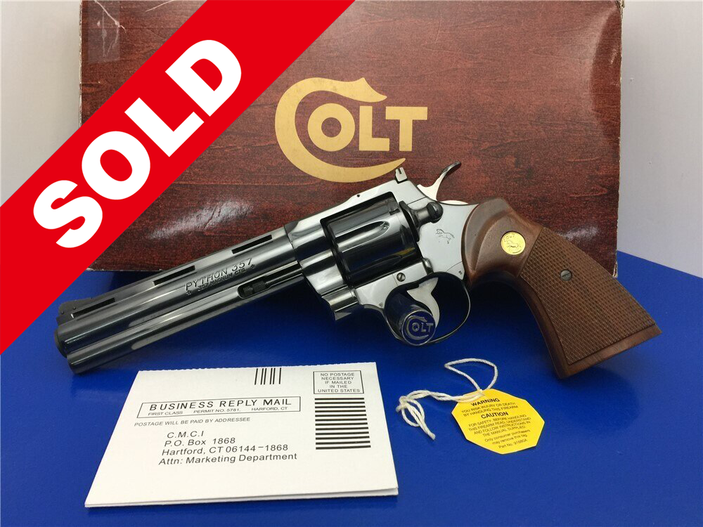 1982 Colt Python .357mag Royal Blue 6