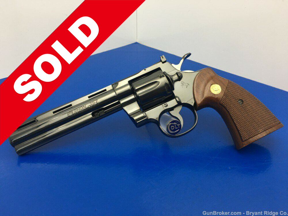 1979 Colt Python .357 Magnum Colt Royal Blue 6
