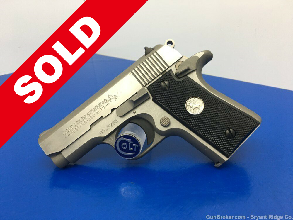 1994 Colt Mustang MKIV '80 Stainless .380 ACP *INCREDIBLE POCKET
