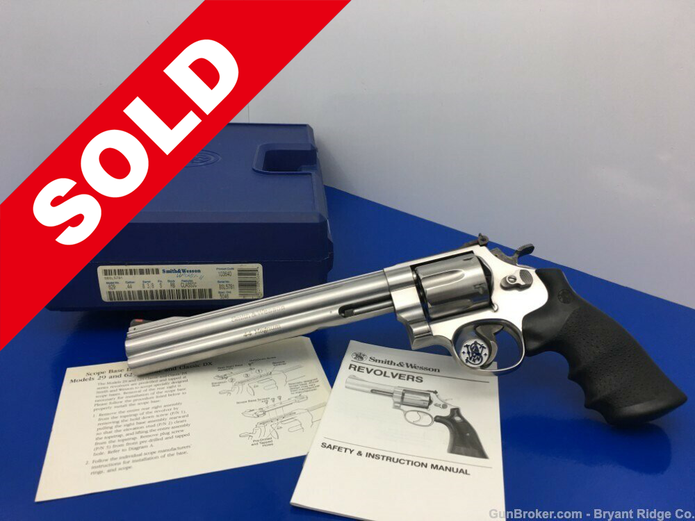 1995 Smith Wesson 629-4 Classic Stainless .44 Mag 8 3/8
