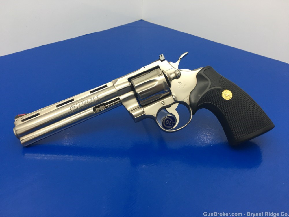 1982 Colt Python *ULTRA RARE E-NICKEL FINISH MODEL* Gorgeous Snake
