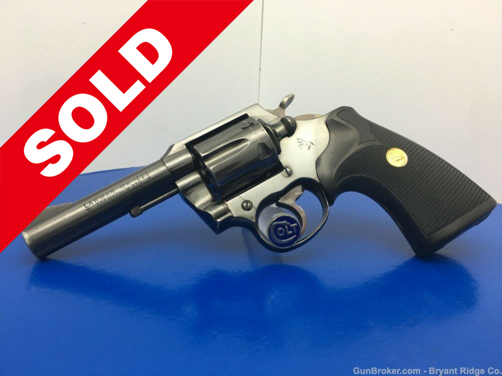 1970 Colt Lawman MK III .357 Mag Blue *4 INCH HEAVY BARREL MODEL 1970 Colt Lawman MK III .357 Mag Blue *4 INCH HEAVY BARREL MODEL