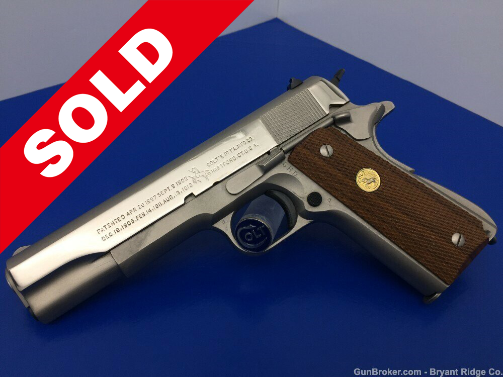 1943 Colt 1911A1 US ARMY Government .45 ACP *BEAUTIFUL NICKEL