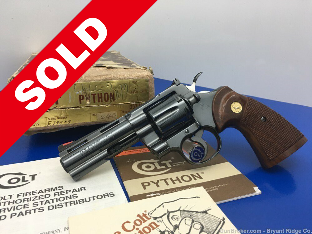 1974 Colt Python .357 Mag Blue 4