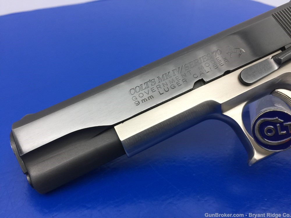 Colt Government MKIV Series 70 9mm Blue/Stainless *CUSTOM SAFARI