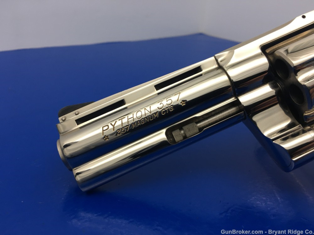 1975 Colt Python .357 Mag *RARE NICKEL FINISH* 4