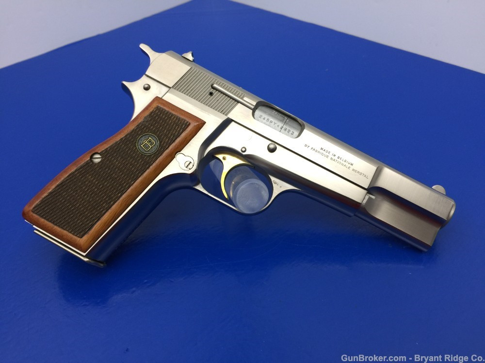1982 Browning Hi Power 9mm *RARE BELGIAN MADE NICKEL MODEL