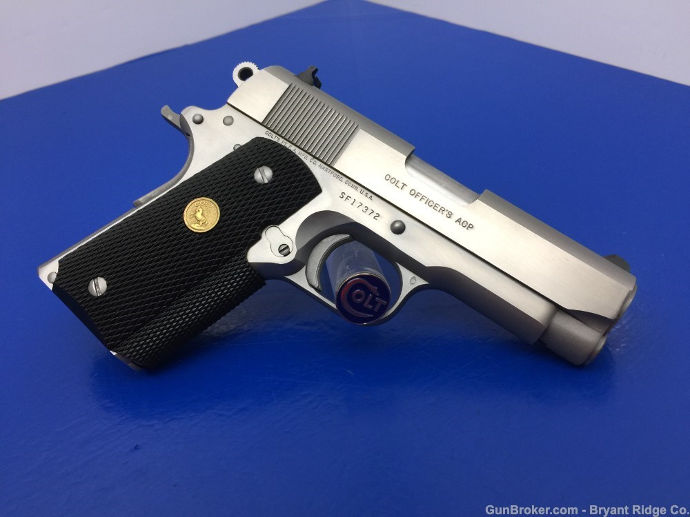 1987 Colt Officer MKIV Series 80 .45 ACP *BEAUTIFUL STAINLESS